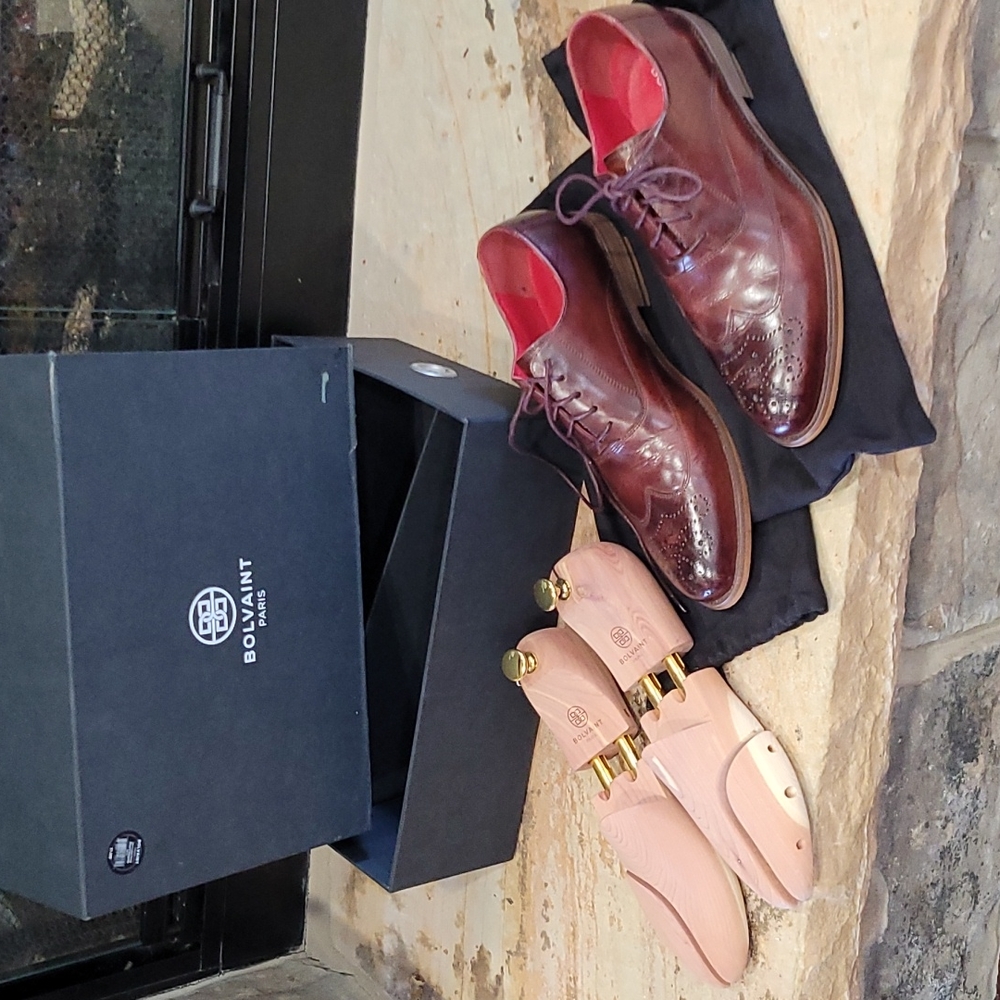 BOLVAINT Paris Burgandy Shoes 41/7-7.5